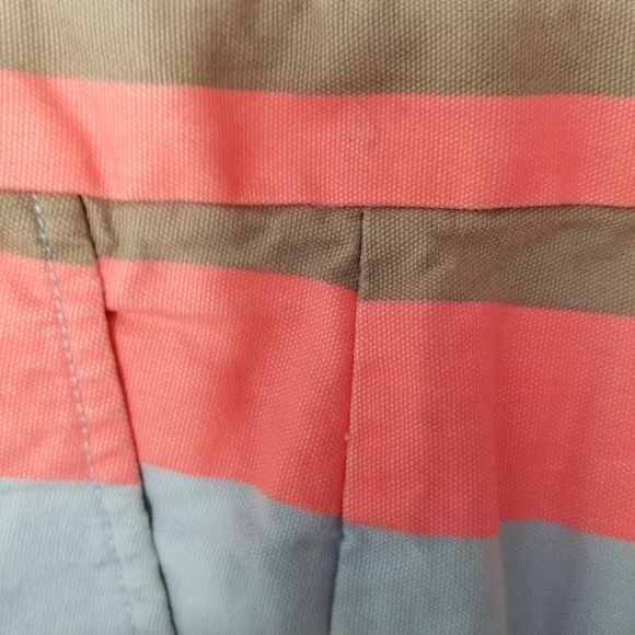 GAP Sunkissed Orange Multi Stripe Cotton Shorts Size 12 / 14 - Picture 6 of 11